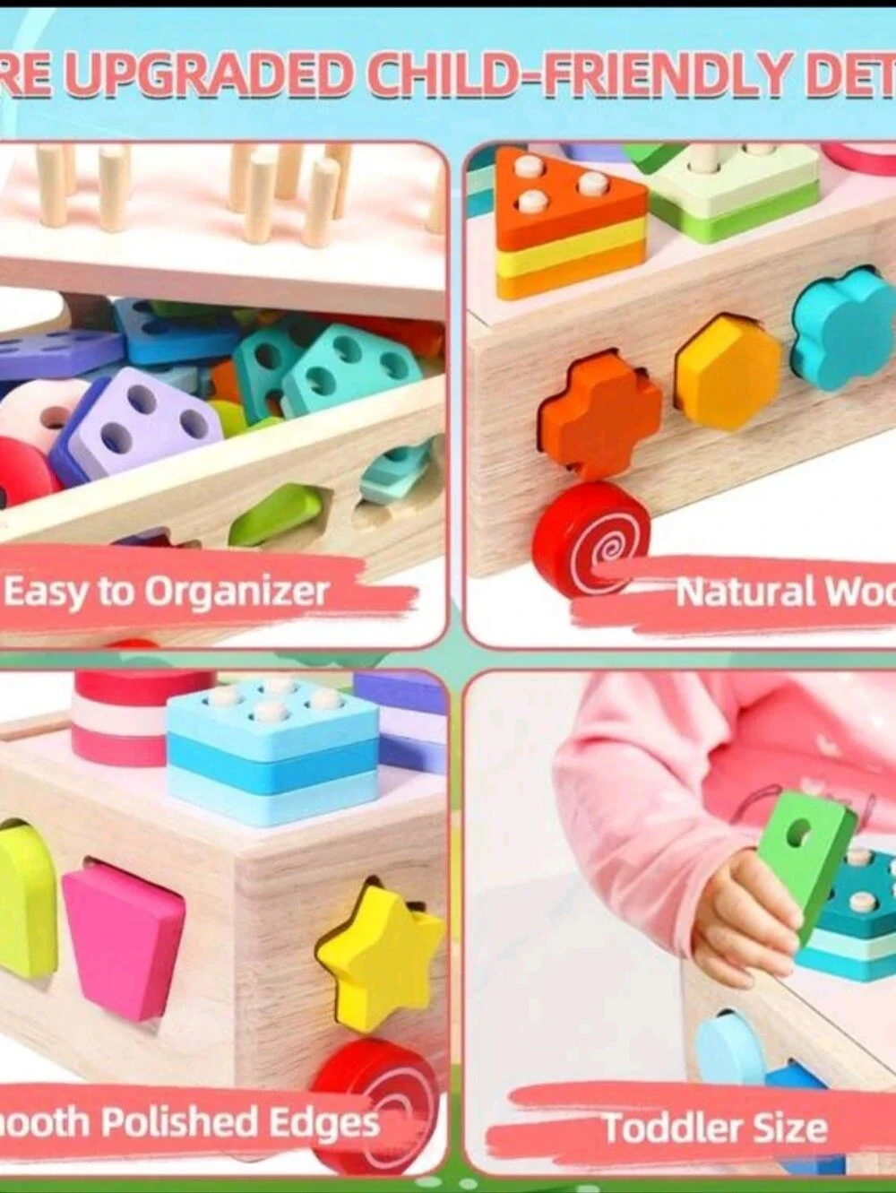 Local 1 Piece Shape Number Matching Intelligence Car Toy Color Recognition Build